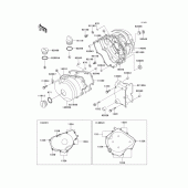 Схема вузла: Engine cover(s) для Kawasaki EL250 Eliminator 252