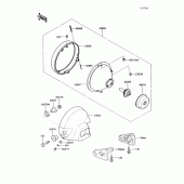 Схема вузла: Head lamp для Kawasaki VN750 Vulcan 750