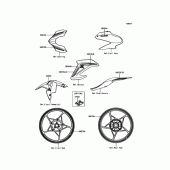 Схема вузла: Decals(Black) для Kawasaki ZR900 Z900 ABS