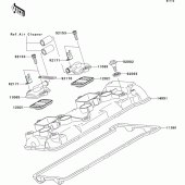 Схема вузла: Клапанна кришка для Kawasaki ZX636 Ninja ZX-6R
