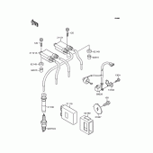 Схема узла: Катушка зажигания для Kawasaki ZR250 Balius