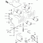 Схема вузла: Ignition system для Kawasaki ZR1100 Zephyr 1100