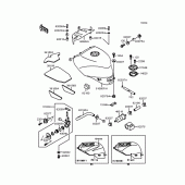 Схема узла: Топливный бак (ZXR400-L5) для Kawasaki ZX400 ZXR400