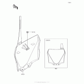 Схема узла: Аксессуары для Kawasaki KX100