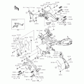 Схема вузла: Підніжки для Kawasaki EX400 Ninja 400R