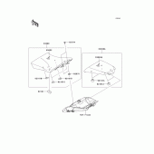 Схема вузла: Сидіння для Kawasaki ZX1000 Z1000SX