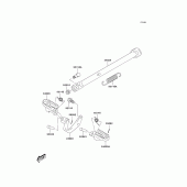 Схема вузла: Підставка для Kawasaki KLX125 KLX125