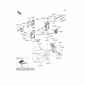Схема узла: Радиатор для Kawasaki KLX250 D-Tracker X