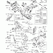 Схема вузла: Chassis electrical equipment(bcf) для Kawasaki VN1700 VN1700 Voyager ABS