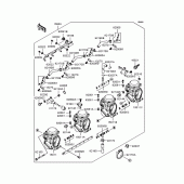 Схема вузла: Карбюратор для Kawasaki ZR250 Balius-II