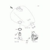 Схема узла: Топливный насос для Kawasaki VN1700 VN1700 Voyager ABS