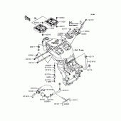 Схема вузла: Повітряний фільтр для Kawasaki ZX1200 Ninja ZX-12R