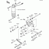 Схема вузла: Підвіска для Kawasaki ZX600 GPX600R