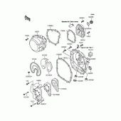 Схема узла: Крышка двигателя для Kawasaki ZX400 ZXR400R