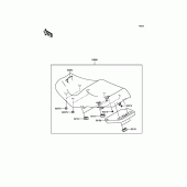Схема вузла: Сидіння для Kawasaki ZG1400 1400GTR ABS