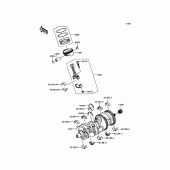 Схема вузла: Колінвал/поршень для Kawasaki ZX1000 Ninja H2R