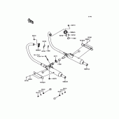 Схема вузла: Вихлопна система для Kawasaki EJ800 W800