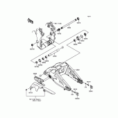 Схема узла: Задний рычаг (Маятник) для Kawasaki ZX1000 Ninja ZX-10R