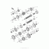 Схема узла: Трансмиссия для Kawasaki ZR800 Z800