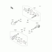 Схема узла: Поворотники для Kawasaki KL650 KLR650