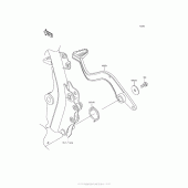 Схема узла: Лапка тормоза для Kawasaki KL650 KLR650
