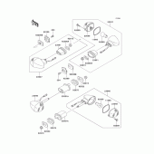 Схема узла: Поворотники для Kawasaki ZX900 Ninja ZX-9R