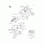 Схема вузла: Cowling(center)(b7f/b8f) для Kawasaki EX650 Ninja 650 ABS