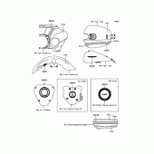 Схема вузла: Decals(Gray/Ebony) для Kawasaki VN1700 Vulcan 1700 Voyager Custom ABS