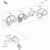 Схема вузла: Meter(s) для Kawasaki ZX1400 Ninja ZX-14