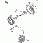 Схема вузла: Генератор для Kawasaki VN1500 VN-15