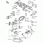 Схема вузла: Electrical equipment для Kawasaki ZX1100 ZZ-R1100