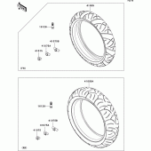 Схема узла: Шины для Kawasaki EX650 Ninja 650 ABS