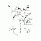 Схема вузла: Замок запалювання для Kawasaki VN400 Vulcan Drifter