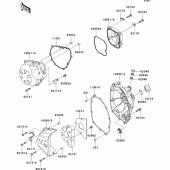 Схема вузла: Engine cover(s) для Kawasaki ZR750 Z750 ABS