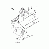 Схема вузла: Кабелі (CFF) для Kawasaki KLX125 KLX125