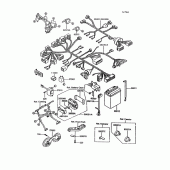 Схема вузла: Електроустаткування для Kawasaki ZG1000 Concours