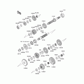 Схема узла: Трансмиссия для Kawasaki ZX1400 Ninja ZX-14