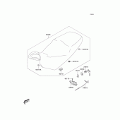 Схема вузла: Сидіння для Kawasaki KLV1000