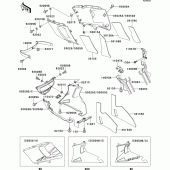 Схема вузла: Cowling lowers(1/3)(zx600-e5) для Kawasaki ZX600 ZZ-R600