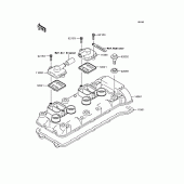 Схема вузла: Клапанна кришка для Kawasaki ZX636 Ninja ZX-6R