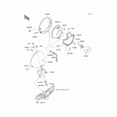 Схема вузла: Headlight(s)(b6f-b8f) для Kawasaki VN900 VN900 Classic