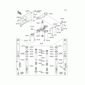 Схема вузла: Передня вилка(-jkbvnka1 5a015115) для Kawasaki VN1600 Vulcan 1600 Classic