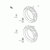 Схема вузла: Колеса для Kawasaki ZR400 Xanthus