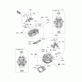 Схема вузла: Головка циліндра для Kawasaki VN1700 Vulcan 1700 Voyager