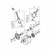Схема узла: Коленчатый вал для Kawasaki VN900 Vulcan 900 Classic