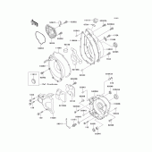 Схема вузла: Engine cover(s) для Kawasaki ZX900 Ninja ZX-9R