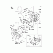 Схема узла: Картер двигателя для Kawasaki KX250/ KX252 KX250F