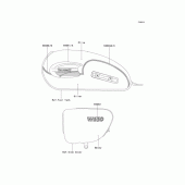 Схема узла: Наклейки (Оливковый\Серебристый EJ650-A5) для Kawasaki EJ650 W650