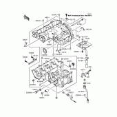 Схема вузла: Картер двигуна для Kawasaki ZR400 ZRX-II