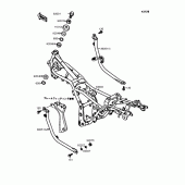 Схема узла: Рама для Kawasaki EL250 Eliminator 250SE